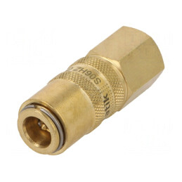 Conector Rapid cu Supapă 10bar Alamă FPM | Electronic-mag.ro | Componente Electronice