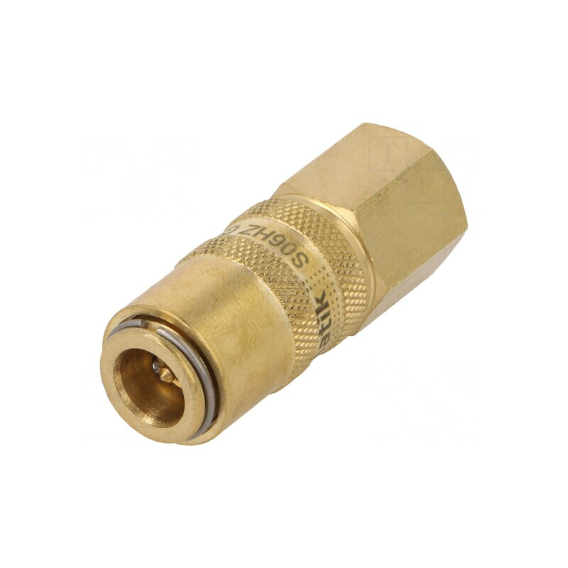 Conector Rapid cu Supapă 10bar Alamă FPM | Electronic-mag.ro | Componente Electronice