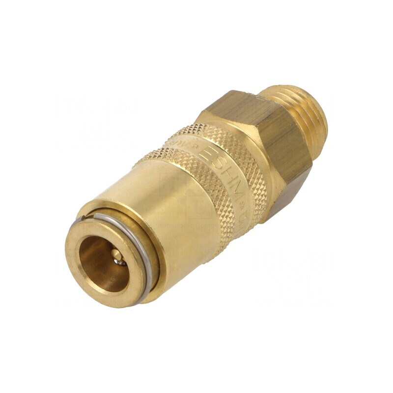 Conector rapid cu supapă 10bar alamă FPM GZ14 | Electronic-mag.ro | Componente Electronice
