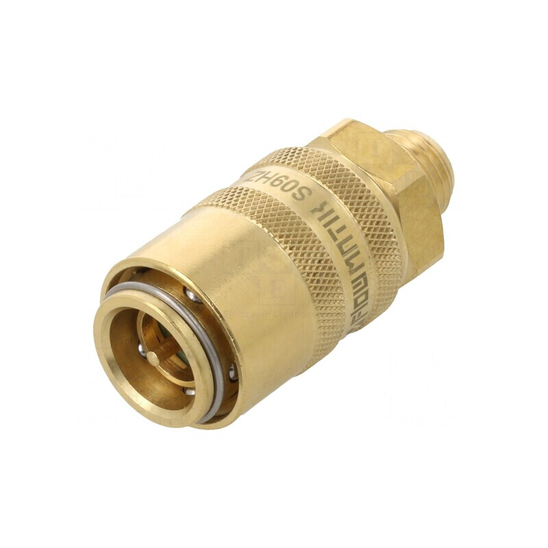 Conector Rapid cu Supapă Alamă 15bar FPM | Electronic-mag.ro | Componente Electronice
