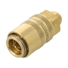 Conector Rapid cu Supapă Alamă 15bar FPM | Electronic-mag.ro | Componente Electronice