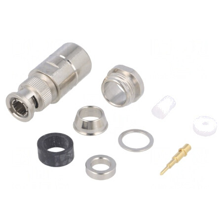 Mufă BNC Tată Drept 50Ω pentru Cablu RG213/RG214/RG216/RG393 | Electronic-mag.ro | Componente Electronice