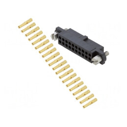 Mufă cablu PCB mamă Datamate J-Tek 2mm 20 pini crimpată