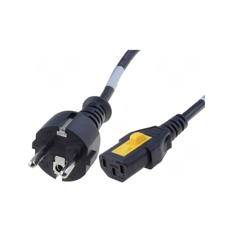 Cablu Alimentare 3m CEE 7/7 la IEC C13 cu Blocare 10A | Electronic-mag.ro | Componente Electronice Cablu Alimentare 3m CEE 7/7 la IEC C13 cu Blocare 10A | Electronic-mag.ro | Componente Electronice