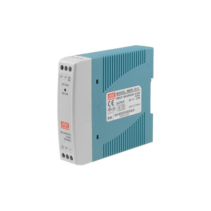 Alimentator Pulsatoriu DIN 10W 5VDC 2A | Electronic-mag.ro | Componente Electronice