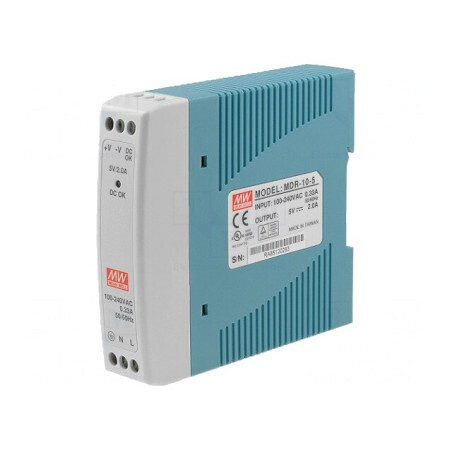 Alimentator Pulsatoriu DIN 10W 5VDC 2A | Electronic-mag.ro | Componente Electronice