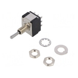 Comutator Basculant 3PDT ON-OFF-ON 6A 125V/6V | Electronic-mag.ro | Componente Electronice