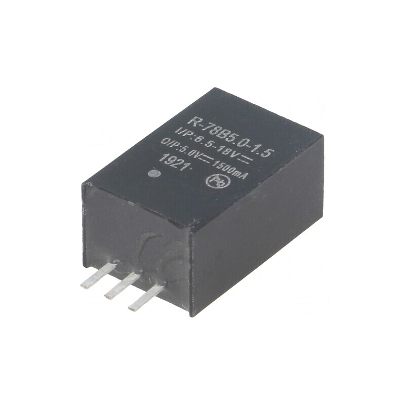 Convertor DC/DC 7,5W 6,5-18V la 5V 1,5A SIP3 | Electronic-mag.ro | Componente Electronice Convertor DC/DC 7,5W 6,5-18V la 5V 1,5A SIP3 | Electronic-mag.ro | Componente Electronice