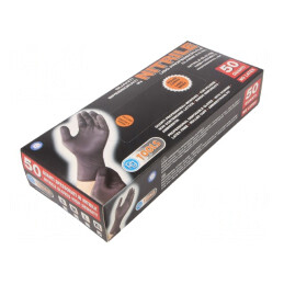 Mănuși de Protecție Nitril XL Negre 50buc | Electronic-mag.ro | Componente Electronice