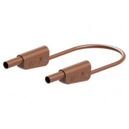Cablu de Măsurare 32A Mufă Banană 4mm Maro | Electronic-mag.ro | Componente Electronice