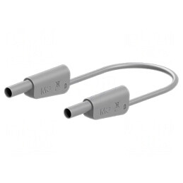 Cablu de măsurare 32A mufă banană 4 mm gri | Electronic-mag.ro | Componente Electronice