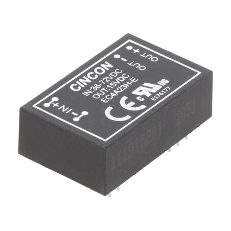 Convertor DC/DC 15V 400mA 5/6W 36-72V THT | Electronic-mag.ro | Componente Electronice