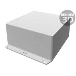 Carcasă Universală 123x123x60mm cu Lame de Fixare | Electronic-mag.ro | Componente Electronice