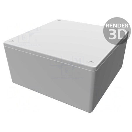 Carcasă Universală ABS Gri 123x123x60mm | Electronic-mag.ro | Componente Electronice