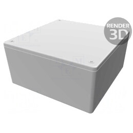 Carcasă Universală ABS Gri 123x123x60mm | Electronic-mag.ro | Componente Electronice