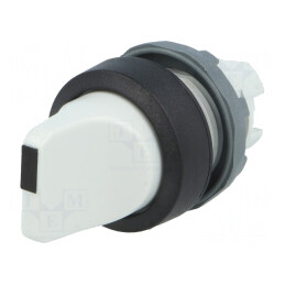 Comutator rotativ 22mm gri 2 poziții | Electronic-mag.ro | Componente Electronice