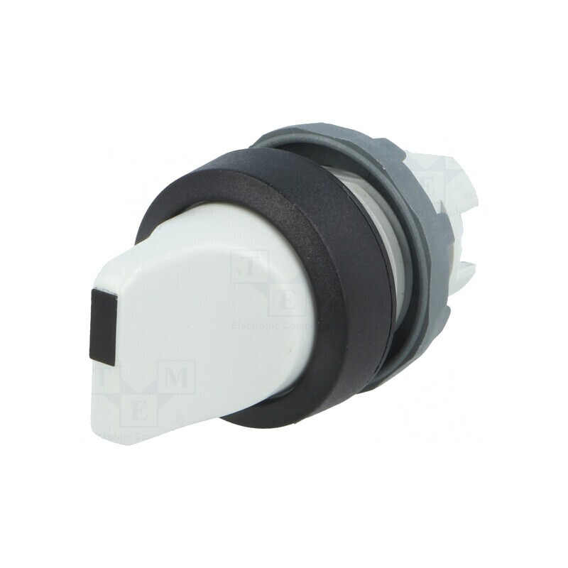Comutator rotativ 22mm gri 2 poziții | Electronic-mag.ro | Componente Electronice