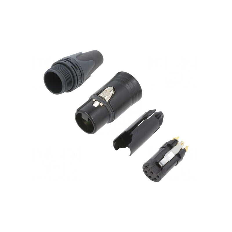 Mufă XLR Mamă 6 Pin pentru Cablu | Electronic-mag.ro | Componente Electronice