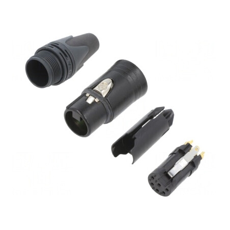 Mufă XLR Mamă 6 Pin pentru Cablu | Electronic-mag.ro | Componente Electronice