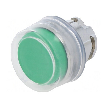 Comutator apăsare 22mm verde ZB4BP3 | Electronic-mag.ro | Componente Electronice