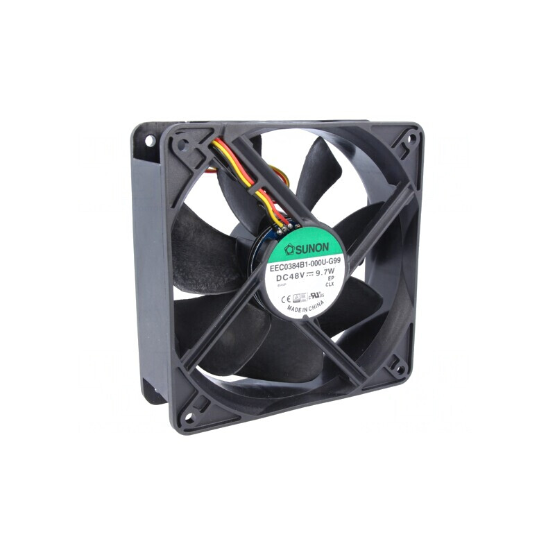 Ventilator DC Axial 48V 120x120x38mm 234,6m3/h 48dBA 24AWG | Electronic-mag.ro | Componente Electronice Ventilator DC Axial 48V 120x120x38mm 234,6m3/h 48dBA 24AWG | Electronic-mag.ro | Componente Electronice