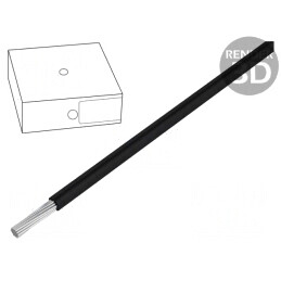 Cablu electric negru 35mm2 PVC Cu 35mm2