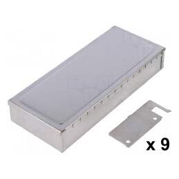 Carcasă ecranare oțel cu compartiment 68x161x28mm | Electronic-mag.ro | Componente Electronice