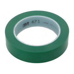 Bandă de marcare verde 33m x 25mm