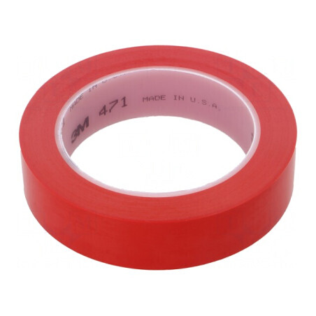 Bandă de marcare roşie 33m x 25mm | Electronic-mag.ro | Componente Electronice