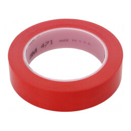 Bandă de marcare roşie 33m x 25mm | Electronic-mag.ro | Componente Electronice