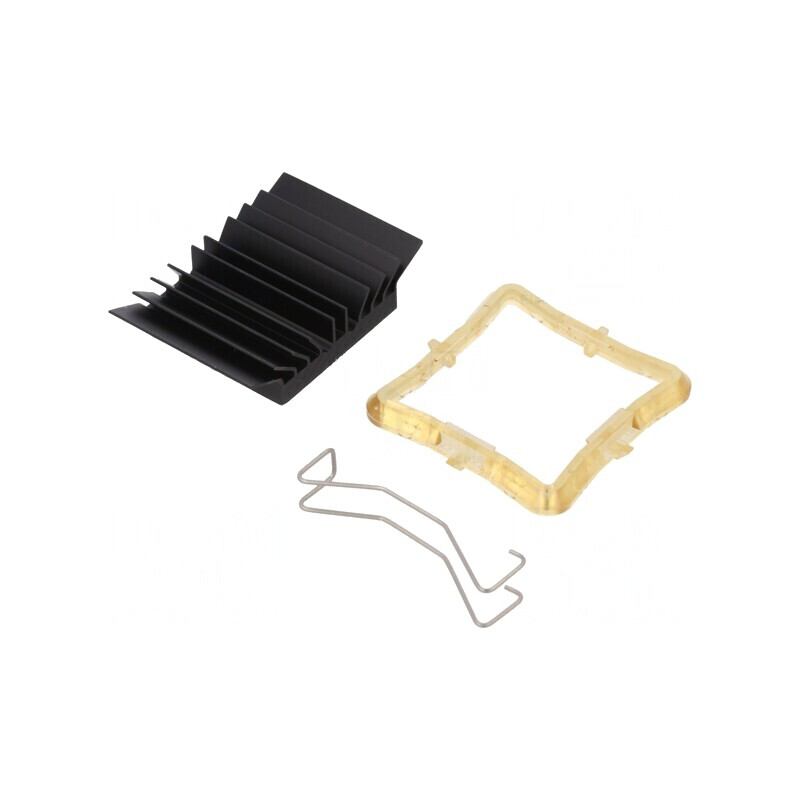Radiator cu Aripioare BGA Negru 29x29mm | Electronic-mag.ro | Componente Electronice Radiator cu Aripioare BGA Negru 29x29mm | Electronic-mag.ro | Componente Electronice