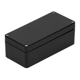 Carcasă Universală Poliester Neagră 75mm x 160mm x 55mm | Electronic-mag.ro | Componente Electronice