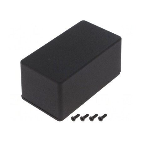 Carcasă Universală Aluminiu IP54 1550DBK 64x115x55mm | Electronic-mag.ro | Componente Electronice