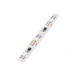 Bandă LED RGBW 5050 12V 60 LED/m 12mm PCB Albă