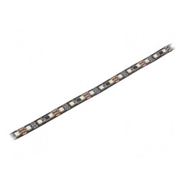 Bandă LED RGBW 5050 12V 60LED/m PCB Negru