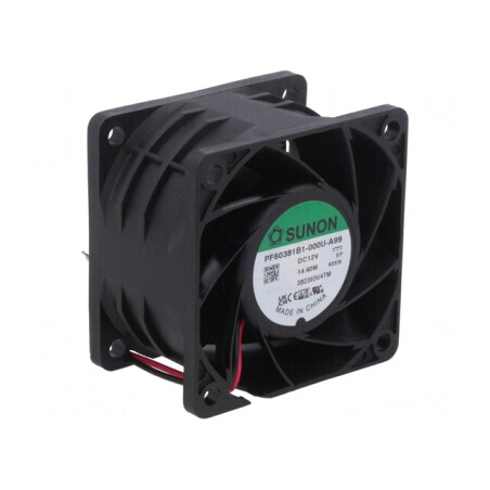 Ventilator axial 12V 60x60x38mm | Electronic-mag.ro | Componente Electronice