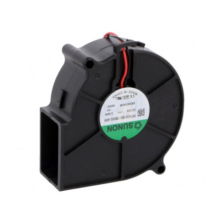 Ventilator DC Blower 12V 75x75x30mm 18.35m³/h | Electronic-mag.ro | Componente Electronice