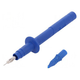 Terminal de măsurare 5A albastru 4mm 1kVDC | Electronic-mag.ro | Componente Electronice