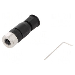 Conector M8 4 PIN IP67 30V | Electronic-mag.ro | Componente Electronice