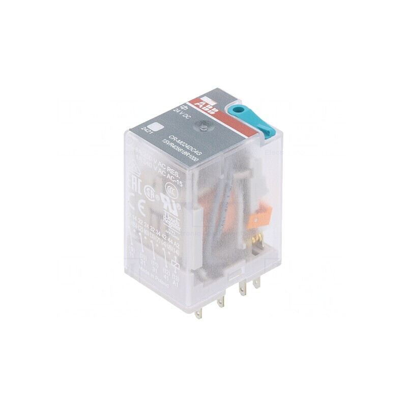 Releu Electromagnetic 4PDT 24VDC 6A | Electronic-mag.ro | Componente Electronice