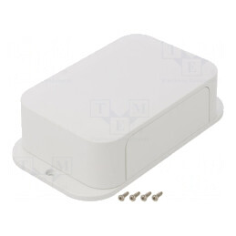 Carcasă cu panou și lame de fixare 85x149x40mm | Electronic-mag.ro | Componente Electronice