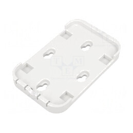Suport | 95x60mm | ABS | albe | SNAP IN HOLDER, WHITE