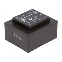 Transformator încapsulat 7VA 230VAC 7,5V 933mA PCB | Electronic-mag.ro | Componente Electronice