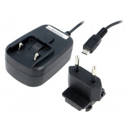 Alimentator Pulsatoriu 5V 2.1A 11W cu Ştecher EU și Micro USB | Electronic-mag.ro | Componente Electronice