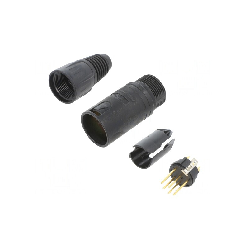 Conector XLR Mufă Tată pe Cablu 7 PIN | Electronic-mag.ro | Componente Electronice