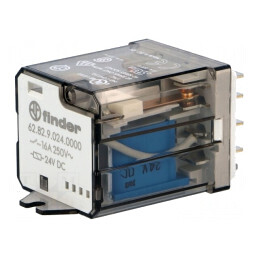 Releu Electromagnetic DPDT 24VDC 16A | Electronic-mag.ro | Componente Electronice
