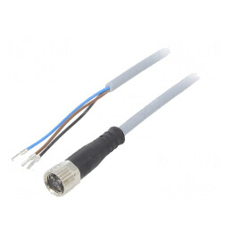 Cablu de Conectare M8 3-Pin 2.5m 60VAC 60VDC | Electronic-mag.ro | Componente Electronice