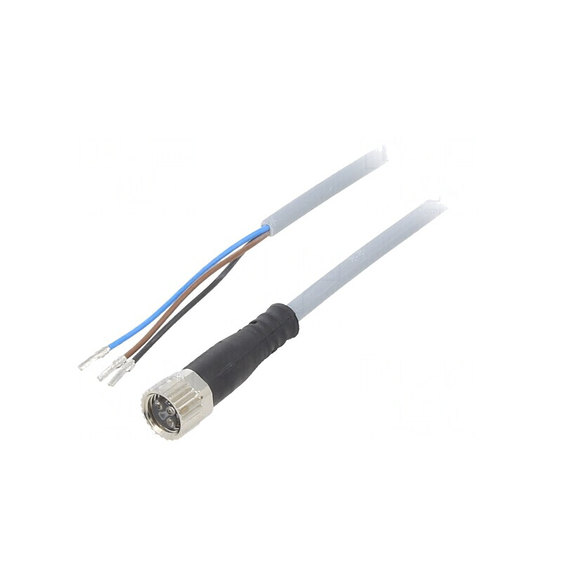 Cablu de Conectare M8 3-Pin 2.5m 60VAC 60VDC | Electronic-mag.ro | Componente Electronice