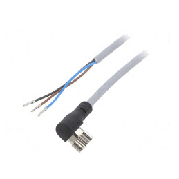 Cablu de Conectare M8 3 PIN în Unghi 2,5m 60VAC 3A