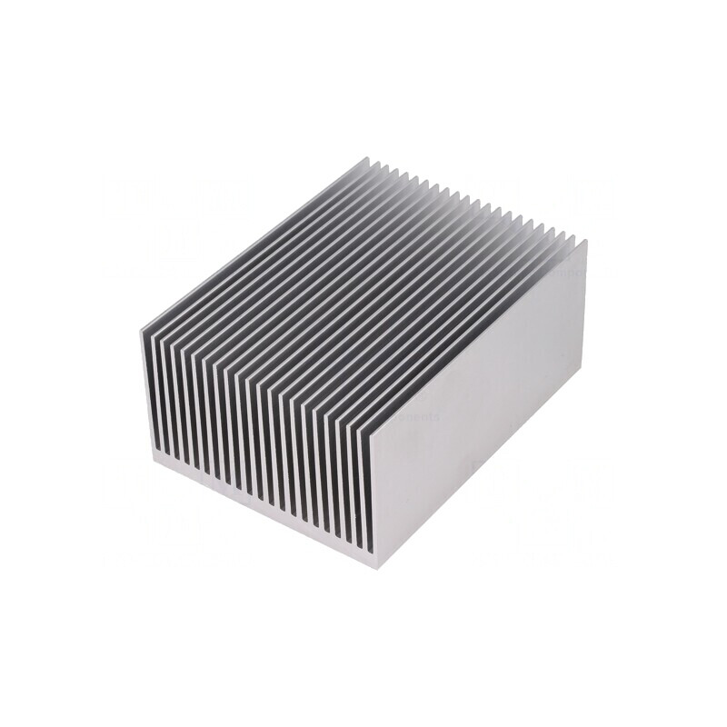 Radiator extrudat cu aripioare naturale 100mm x 75mm AL | Electronic-mag.ro | Componente Electronice